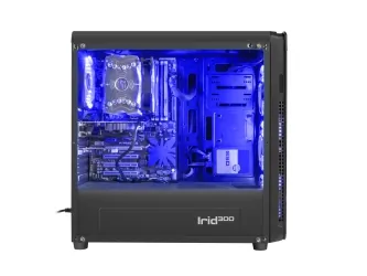 Obudowa GENESIS IRID 300 BLUE MIDI TOWER Z OKNEM, REG. OBR., USB 3.0, BEZ PSU