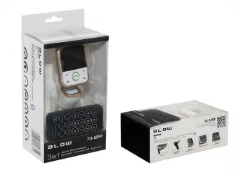 Transmiterem FM z zestawem głośnomówiącym Bluetooth 4.0 + pilot