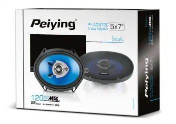 Głośniki samochodowe Peiying 5x7" 120W 4 Ohm komplet z maskownicami