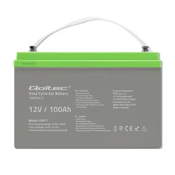 Akumulator żelowy Deep Cycle Qoltec 12V 100Ah