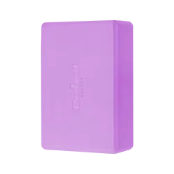 Kostka klocek do jogi z pianki EVA 120g REBEL ACTIVE - kolor fioletowy