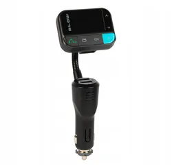 Podświetlany transmiter FM z zestawem głośnomówiącym BLOW Bluetooth 5.0   QC3.0   2,4A