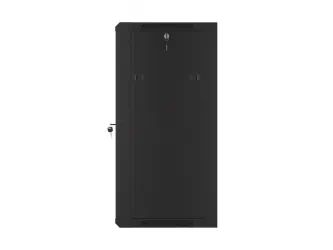 Szafa instalacyjna RACK wisząca 19'' 18U 570x450 drzwi szklane Lanberg - czarna