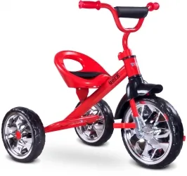 Rowerek trójkołowy dziecięcy Caretero Toyz York z pedałami - czerwony