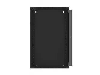 Szafa instalacyjna RACK wisząca 19'' 18U 570x450 drzwi szklane Lanberg - czarna