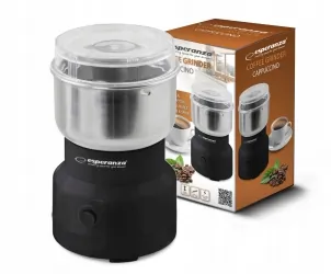 Elektryczny młynek do kawy Esperanza CAPPUCCINO 100W - czarny