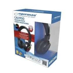 Podświetlane słuchawki bluetooth Esperanza CALYPSO mikrofon