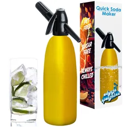 Saturator syfon do wody QUICK SODA SA-01 złoty 1L - summer edition