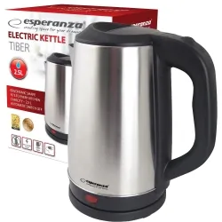 Elektryczny czajnik metalowy Esperanza TIBER 2.5 L - INOX