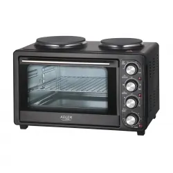 Piekarnik elektryczny z kuchenką 2 palnikową Adler AD 6020  36 L