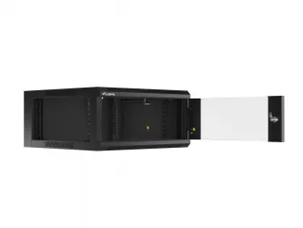 Szafa instalacyjna RACK V2 wisząca 19'' 4U 570x600 drzwi szklane Lanberg  - czarna