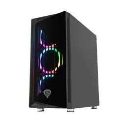 Obudowa GENESIS IRID 400 RGB MIDI TOWER z oknem bez PSU WENTYLATORY LED RGB + pilot