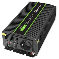 Przetwornica napięcia Qoltec Monolith 24V/230V 1000W/2000W USB Czysty Sinus