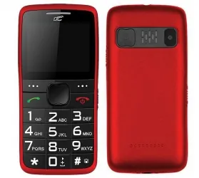 Telefon komórkowy dla seniora BT LTC MOB20 czerwony SOS aparat