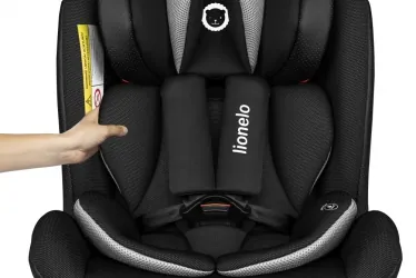 Fotelik samochodowy przód tył LIONELO BRAAM 0-36 KG ISOFIX + noga - kolor czarny
