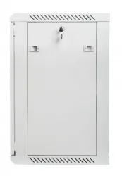 Szafa instalacyjna RACK wisząca 19'' 15U 600x450 drzwi szklane Lanberg - szara