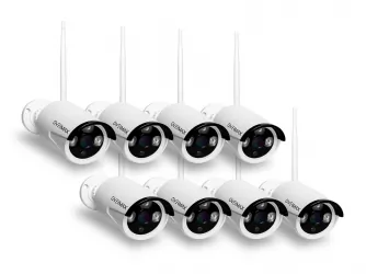 Zestaw do monitoringu OVERMAX CAMSPOT NVR 8.0 rejestrator + 8x zewnętrzna kamera IP WiFi