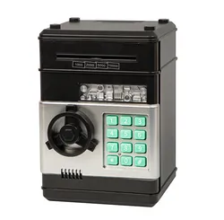 Sejf kasetka na zamek elektroniczny skarbonka dla dzieci BLOW SB-06 czarny