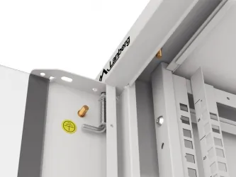 Szafa instalacyjna RACK V2 wisząca 19'' 4U 570x600 drzwi szklane Lanberg  - szara