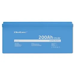 Akumulator LiFePO4 litowo-żelazowo-fosforanowy Qoltec 25.6V 200Ah 2560Wh BMS