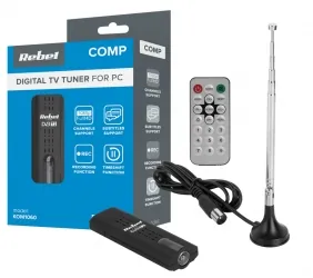 Tuner cyfrowy USB DVB-T2 H.265 HEVC REBEL dla komputerów PC