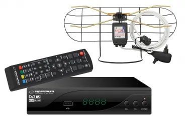 Cyfrowy zestaw DVB-T antena pokojowa + tuner DVB-T/T2 BLOW 4606HD