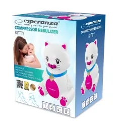 Inhalator nebulizator kompresorowy Esperanza KITTY astma alergia katar