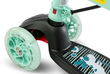Hulajnoga trójkołowa 2w1 Caretero Toyz TIXI z siedziskiem - miętowa