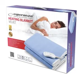 Pojedynczy elektryczny koc Esperanza VELVET  150cm x 80cm