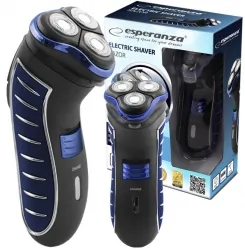 Elektryczna  golarka męska maszynka do golenia Esperanza RAZOR niebieska