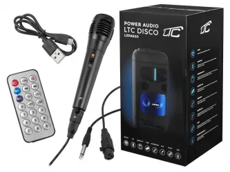Głośnik Bluetooth LTC Power Audio ACTIV PA600 + pilot + mikrofon