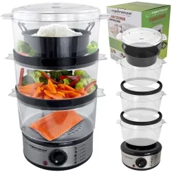 Parowar gotowanie na parze Esperanza STEAM VOLCANO 3 warstwy 7,5 L