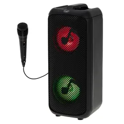 Podświetlany głośnik przenośny Bluetooth Adler AD 1903 SD USB AUX FM   mikrofon