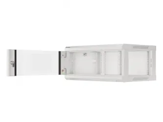 Szafa instalacyjna RACK V2 wisząca 19&#039;&#039; 4U 600x450 drzwi szklane Lanberg  - szara