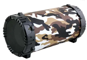 Rebeltec SoundTUBE 140 głośnik bluetooth radio MP3 SD USB AUX podświetlenie LED - moro