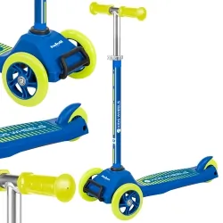 Hulajnoga trójkołowa dla dzieci Rebel KIDS WHEELS żółto-niebieska