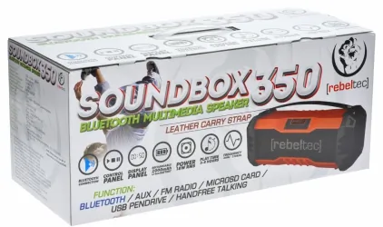 Rebeltec SoundBOX 350 głośnik bluetooth wodoodporny radio equalizer MP3 SD USB AUX