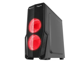 OBUDOWA GENESIS TITAN 800 RED MIDI TOWER Z OKNEM, USB 3.0, BEZ PSU