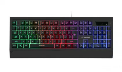 Klawiatura gamingowa podświetlana dla graczy Kruger&Matz Warrior GK-70 + mysz + słuchawki + mata