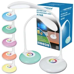Lampka biurkowa LED RGB Esperanza ALTAIR 256 kolorów podświetlania