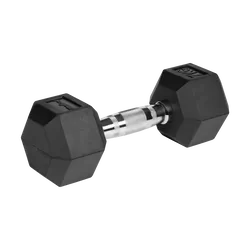 Hantle żeliwne gumowane HEX 2x 7kg REBEL ACTIVE