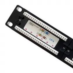 Patch panel do szafy RACK 19&amp;quot; Qoltec  24 porty kat.6 UTP