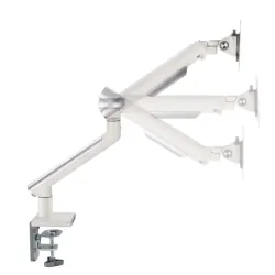 Uchwyt biurkowy gazowy do 1 monitora LED/LCD 17-32 cala + 1xUSB - ART L-19GD biały