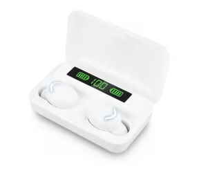 Bezprzewodowe słuchawki bluetooth douszne TWS LTC mikrofon powerbank białe