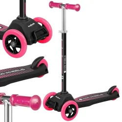 Hulajnoga trójkołowa dla dzieci Rebel KIDS WHEELS różowa