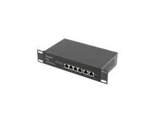 Switch LANBERG 4x 100MB POE+/2x 100MB FAST  ETHERNET 60W do szafy RACK 10&quot;/19&quot;
