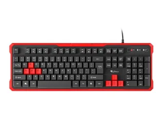 Klawiatura Genesis RHOD 110 gamingowa dla graczy ULTRA WYTRZYMAŁA + 8 klawiszy + pad Mangan + słuchawki NEMEZIS
