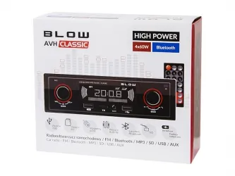 Radio samochodowe BLOW AVH CLASSIC 2xUSB AUX SD PILOT