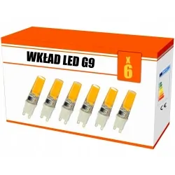Wkład LED G9 3W AC230V COB 360° 16x62 mm - 2szt
