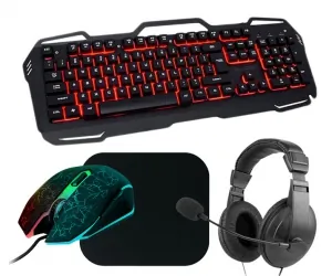 Zestaw Blow klawiatura z podświetleniem LED RED COLD STEEL + mysz Blow + podkładka